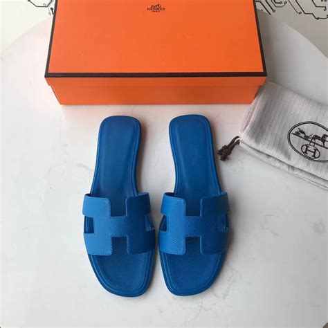 hermes slippers geel|Hermes blue shoes for women.